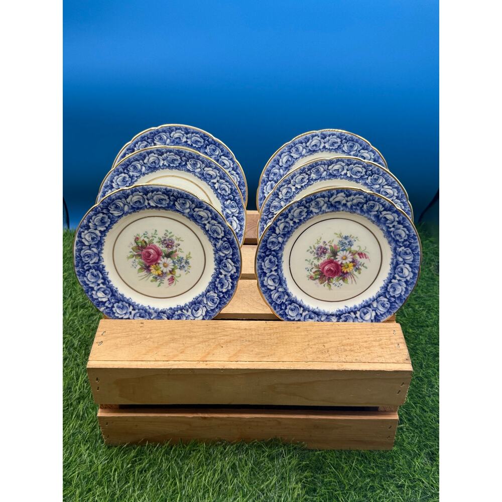 Vintage Paragon Fine Bone China Bread & Butter Plates – Set of 6 - 6” Diameter